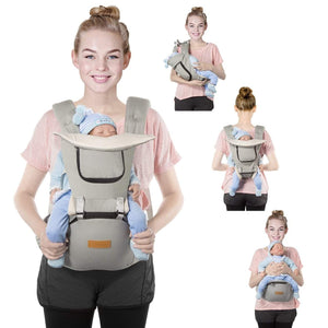 Infant Soft Carrier Breathable Soft Carrier Baby Hip Seat Carrier Breathable Mesh Front Back Child Carrier